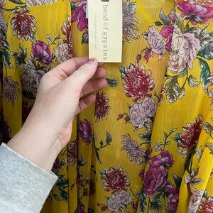 Band of Gypsies Yellow Floral Scarf